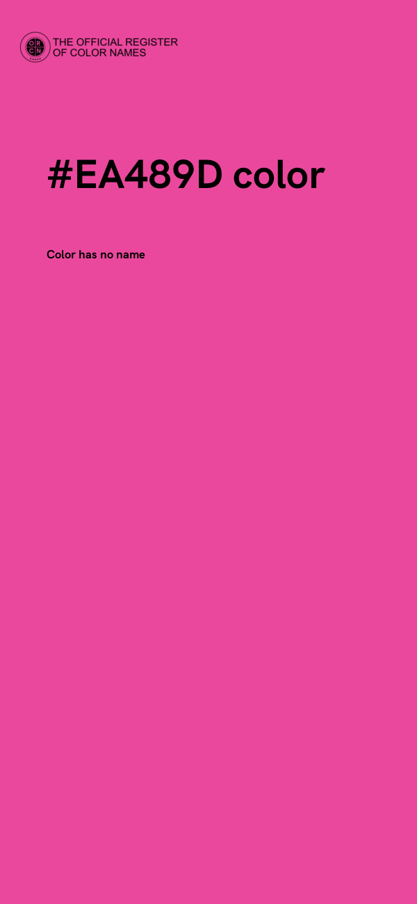 #EA489D color image