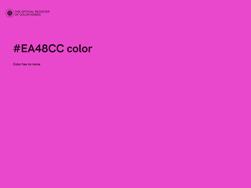 #EA48CC color image