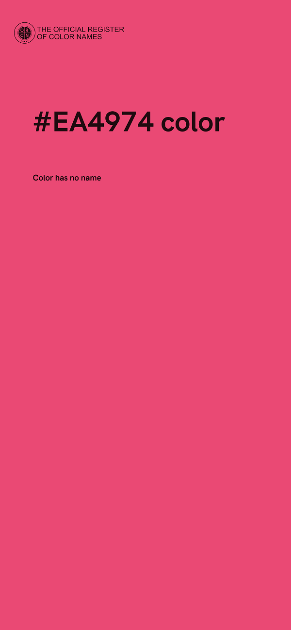 #EA4974 color image