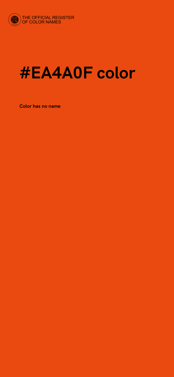 #EA4A0F color image