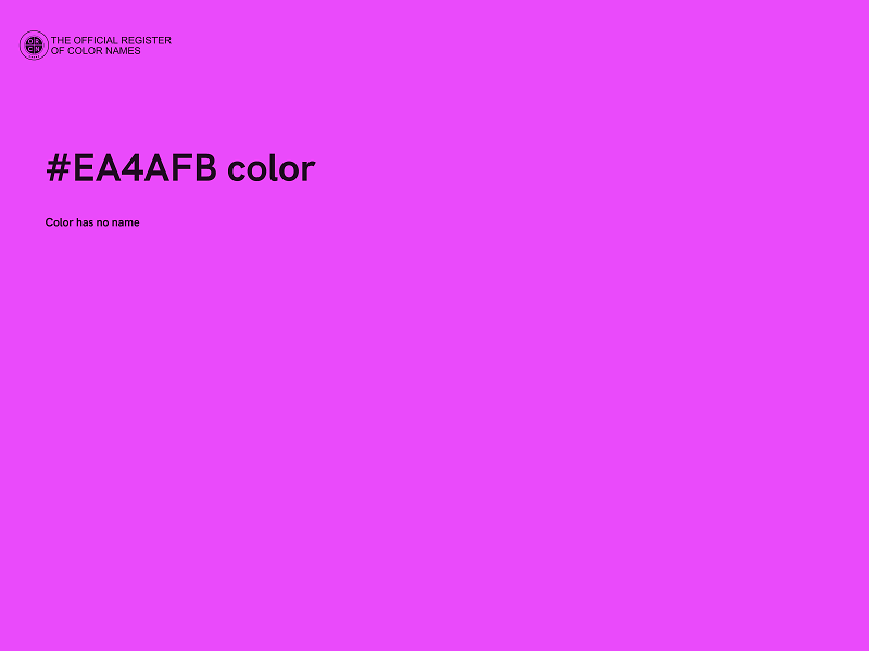 #EA4AFB color image