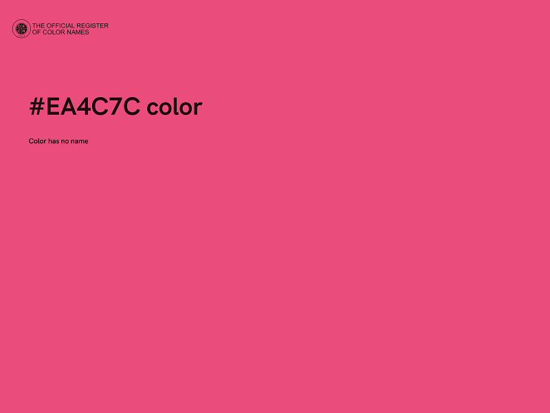 #EA4C7C color image