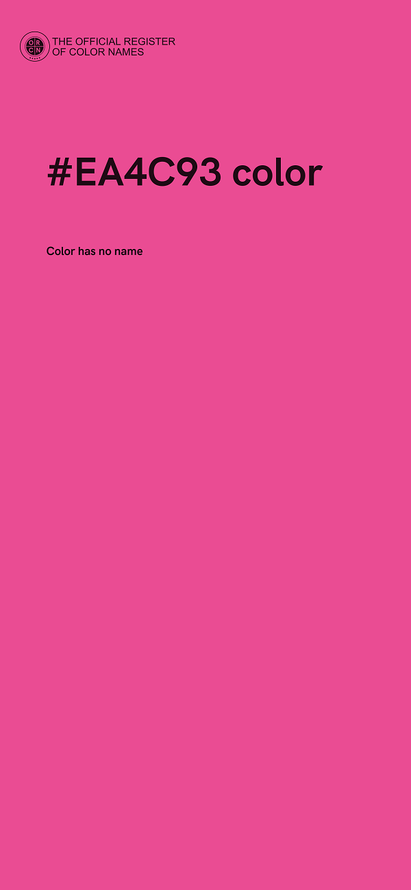 #EA4C93 color image