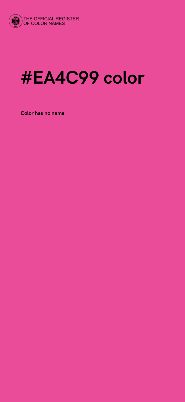 #EA4C99 color image