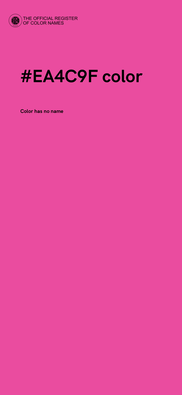 #EA4C9F color image