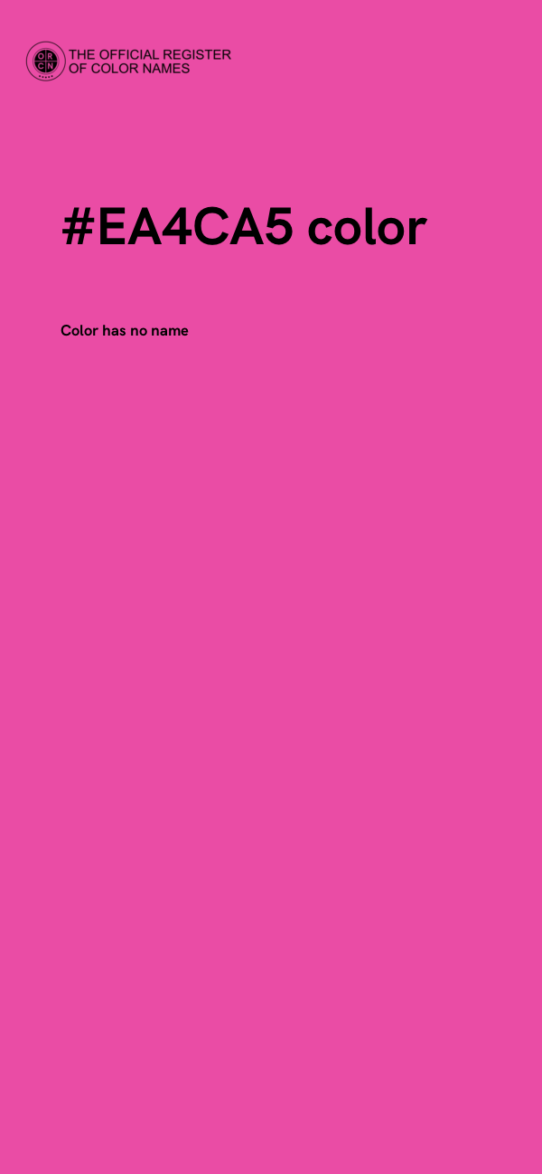 #EA4CA5 color image
