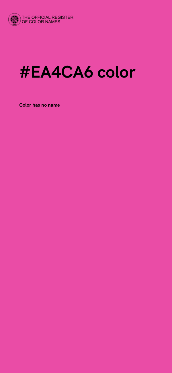 #EA4CA6 color image