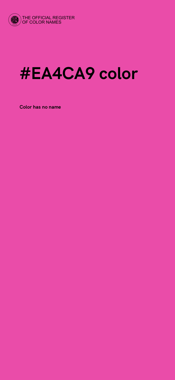 #EA4CA9 color image