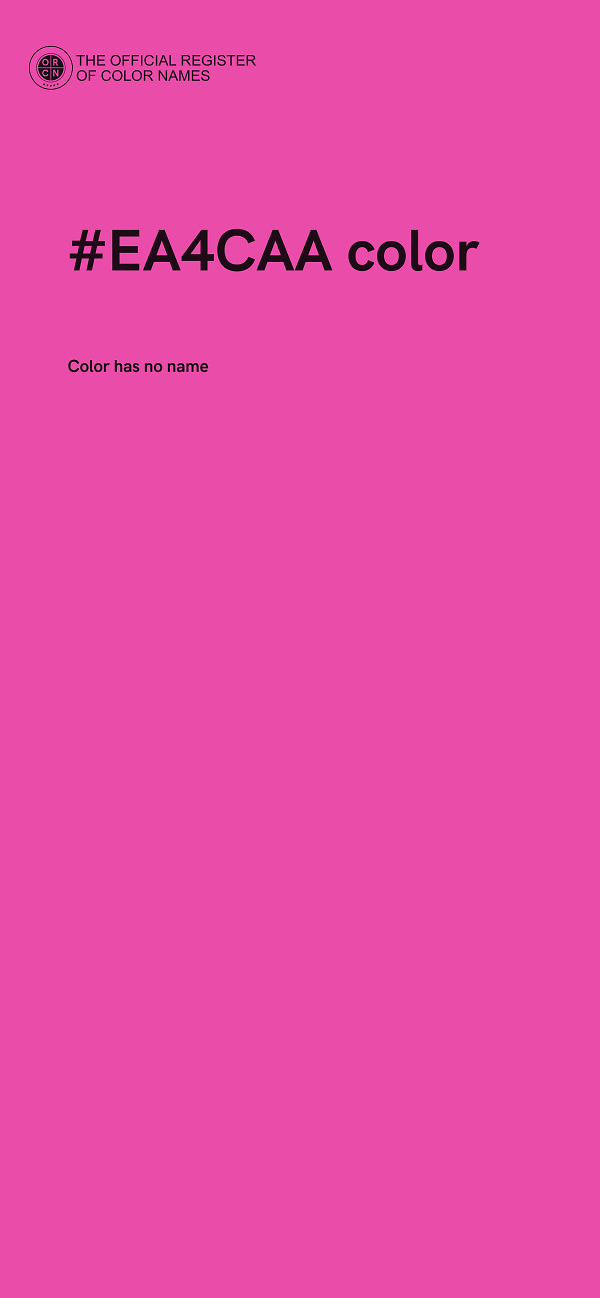 #EA4CAA color image