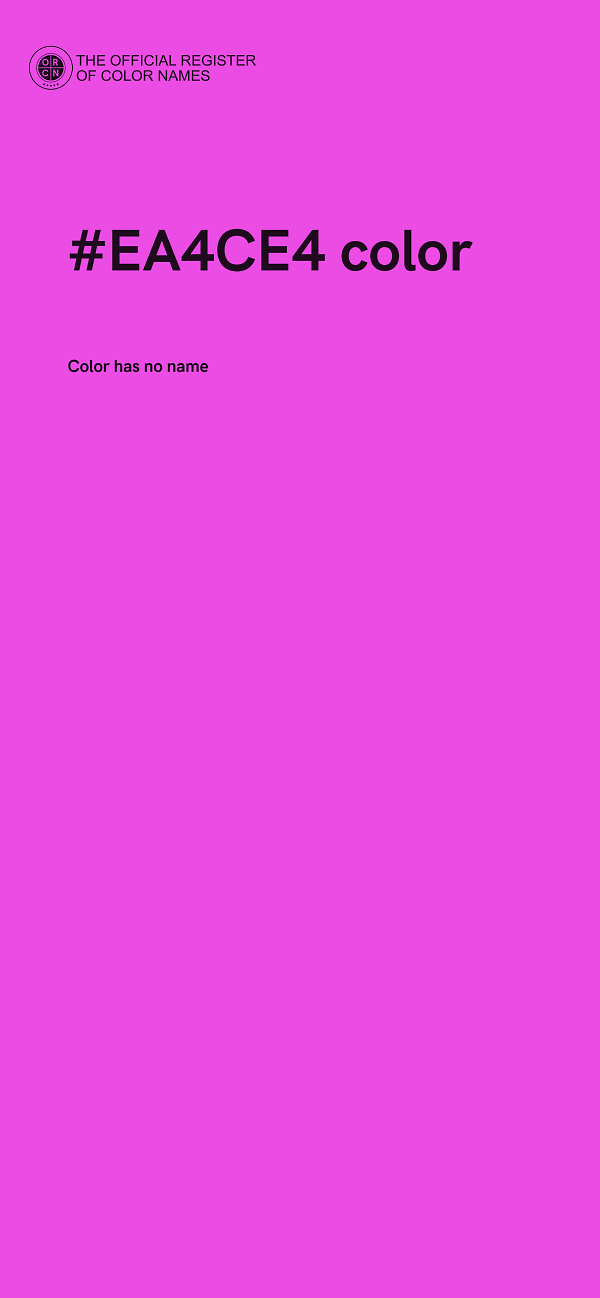 #EA4CE4 color image
