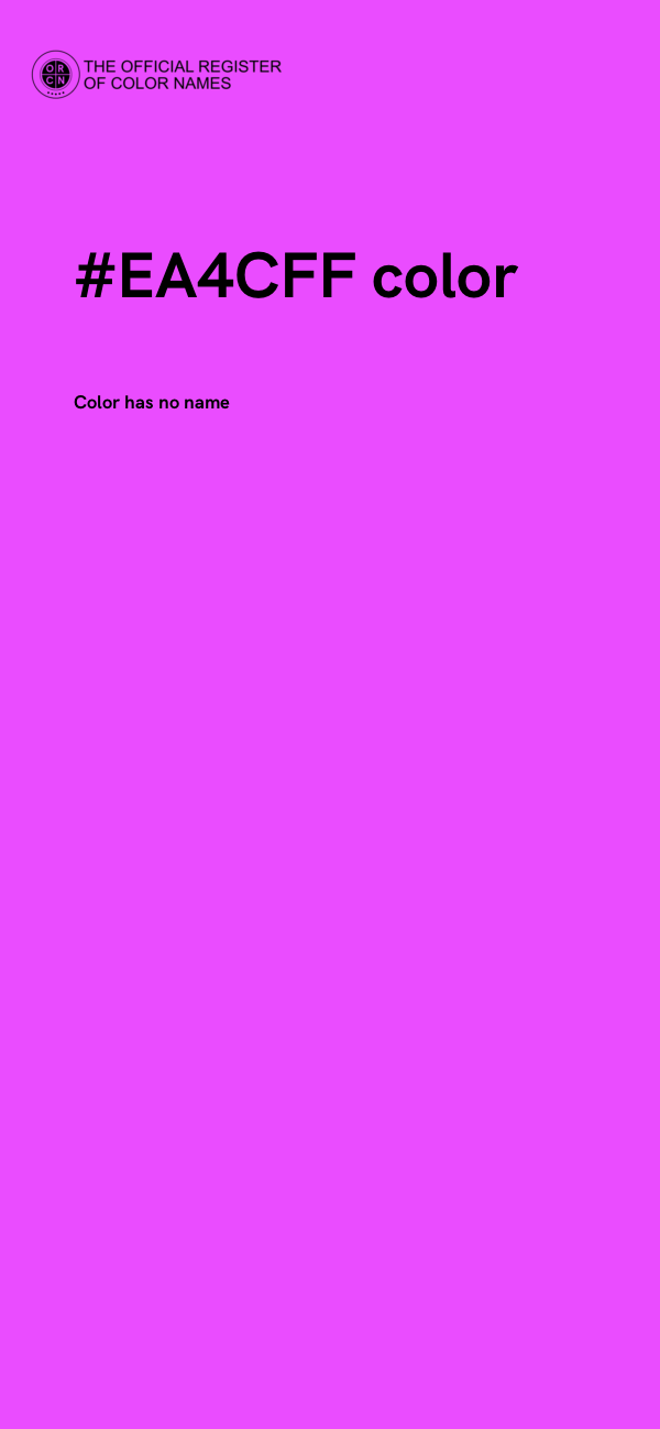 #EA4CFF color image