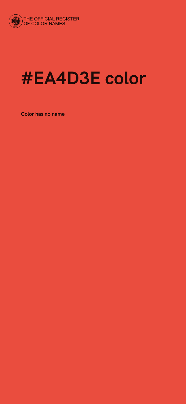 #EA4D3E color image