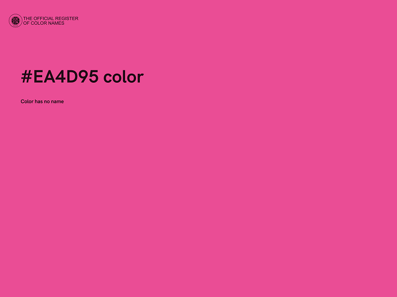 #EA4D95 color image