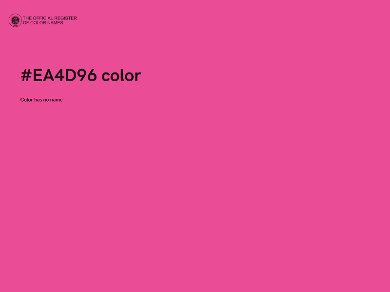 #EA4D96 color image