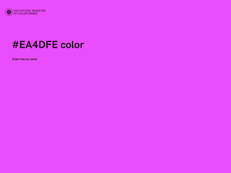 #EA4DFE color image