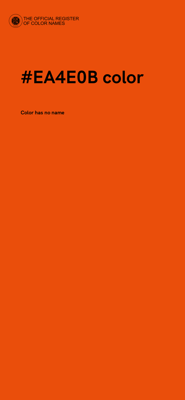 #EA4E0B color image