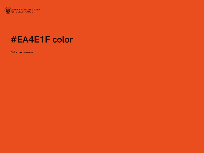 #EA4E1F color image