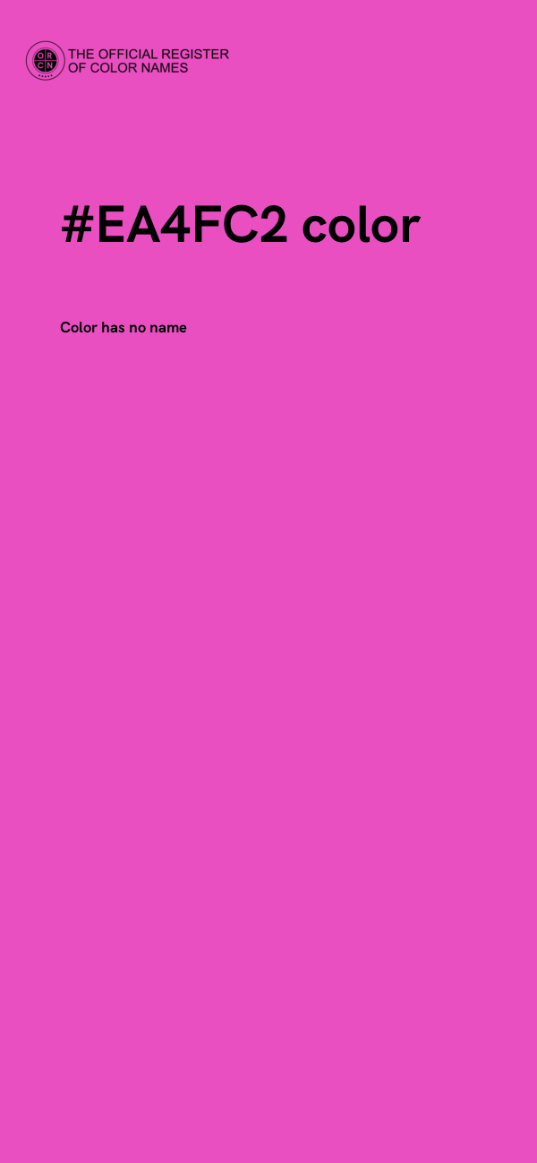 #EA4FC2 color image