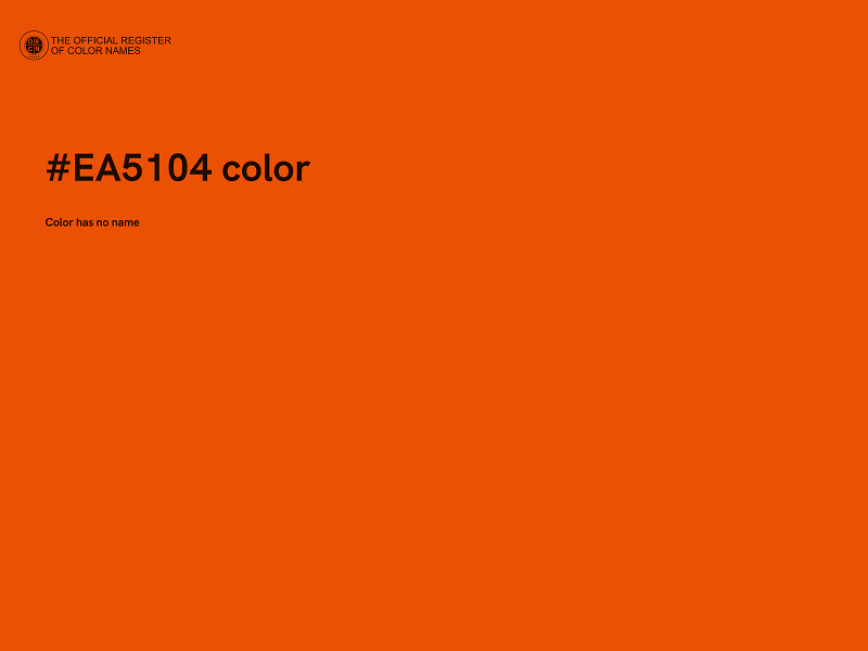 #EA5104 color image