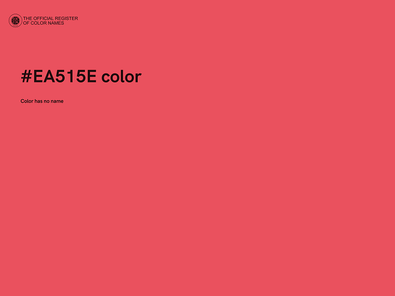 #EA515E color image