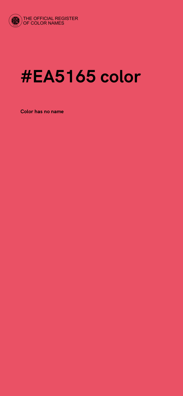 #EA5165 color image
