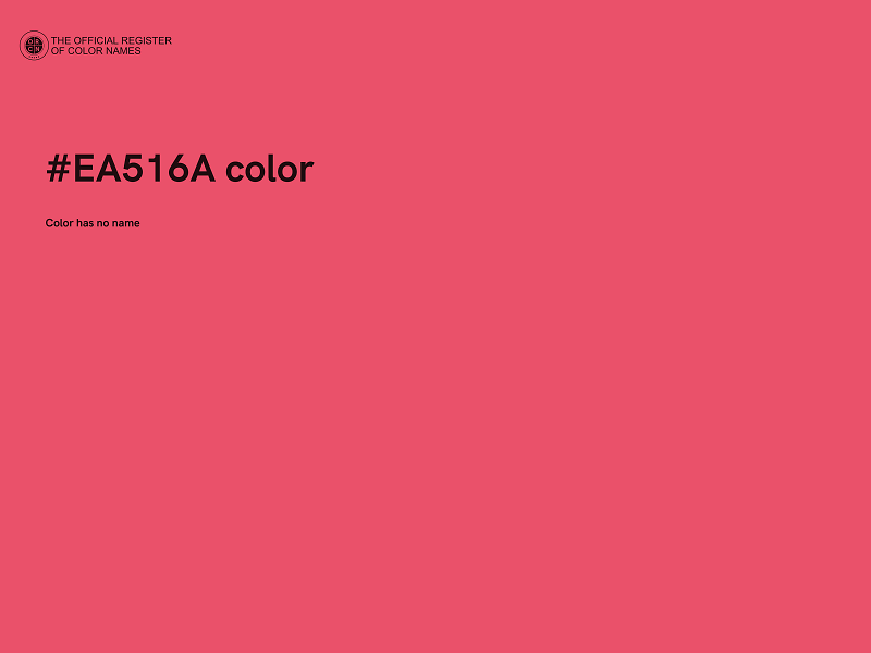 #EA516A color image