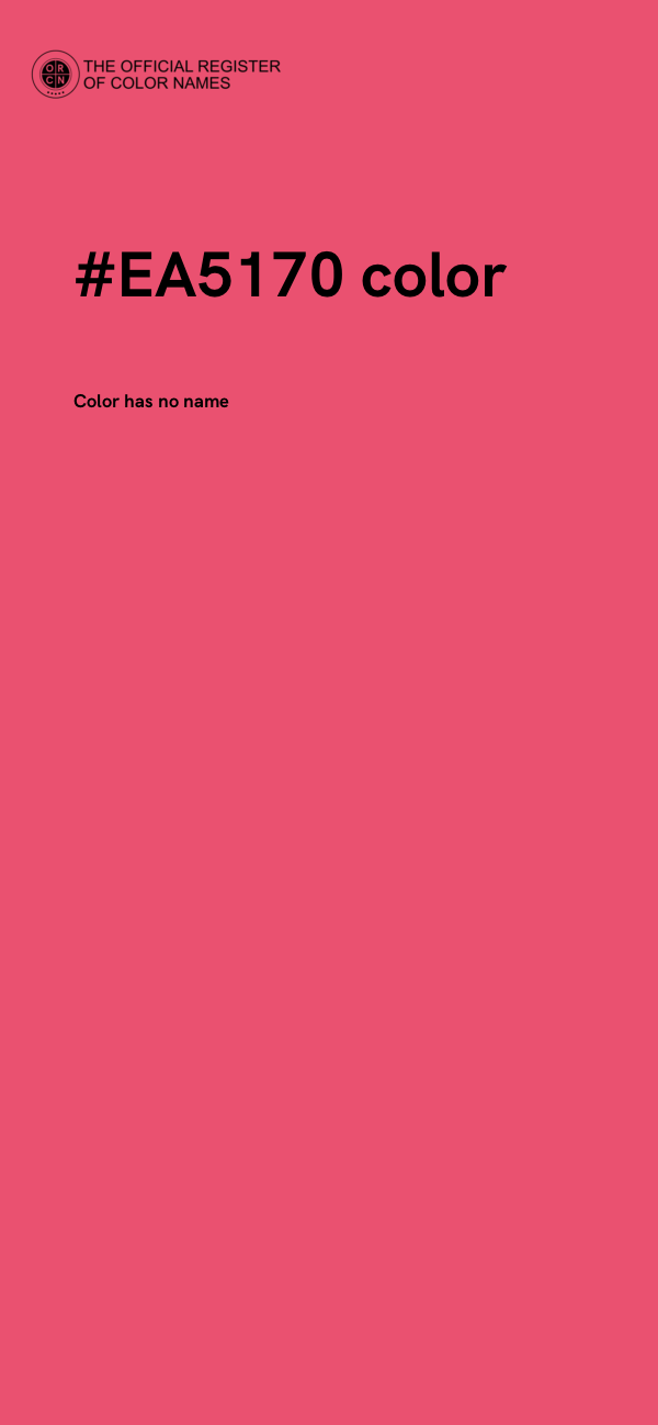 #EA5170 color image