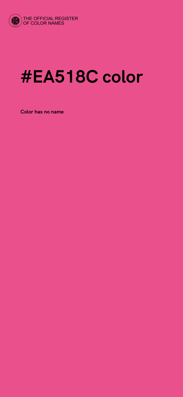 #EA518C color image