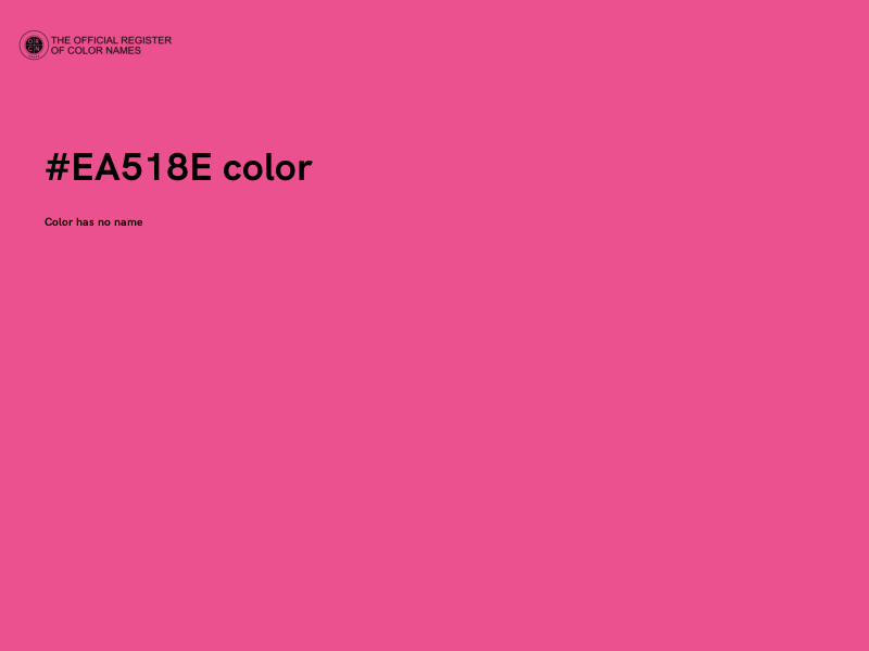 #EA518E color image