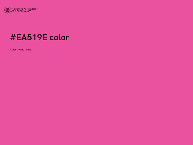 #EA519E color image