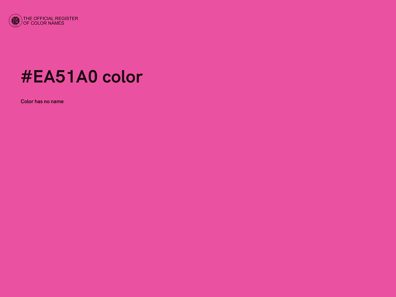 #EA51A0 color image