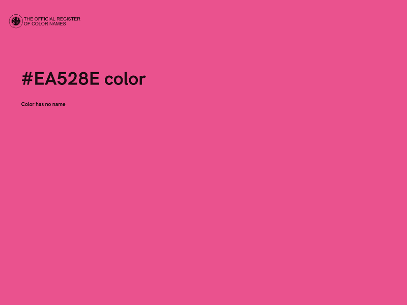 #EA528E color image