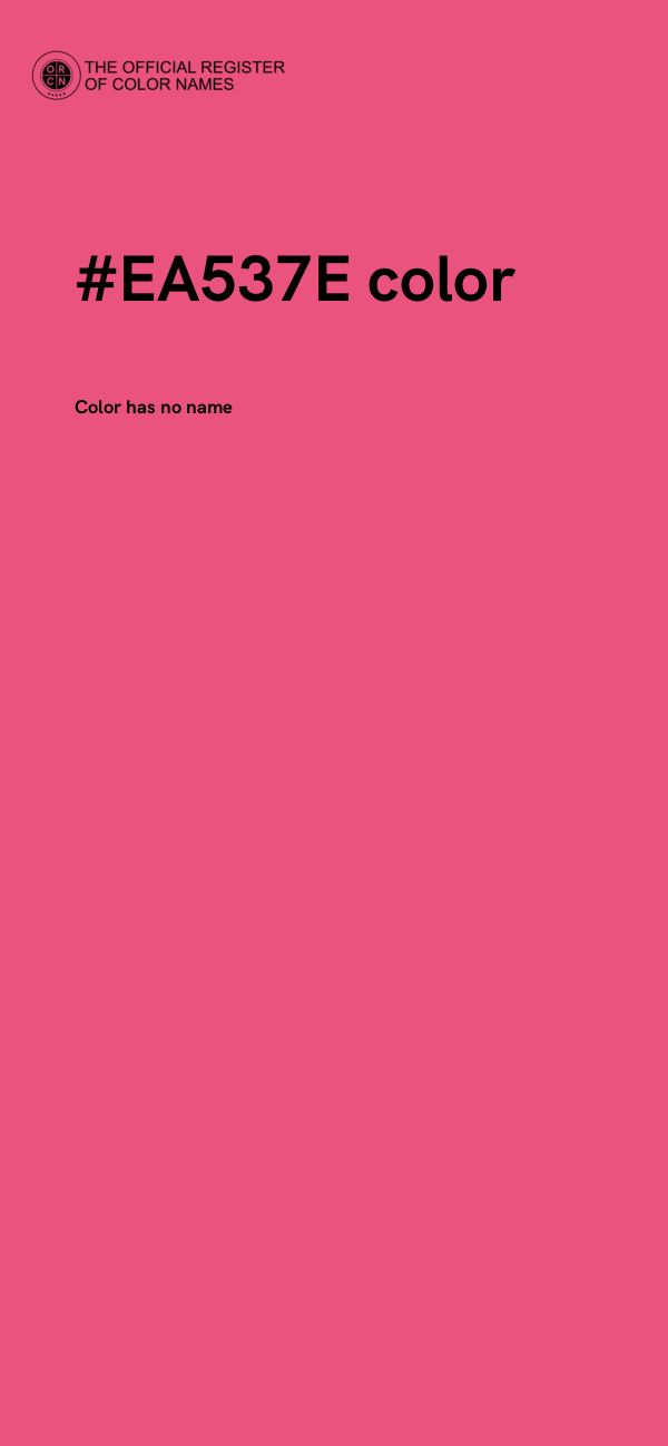 #EA537E color image