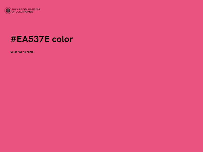#EA537E color image