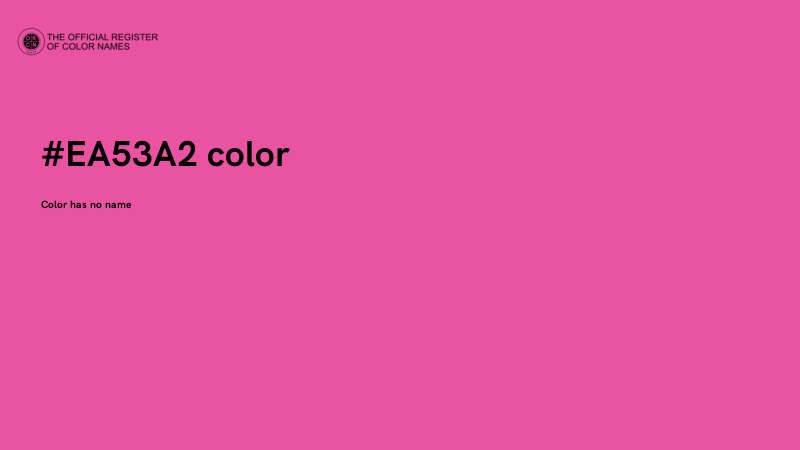 #EA53A2 color image