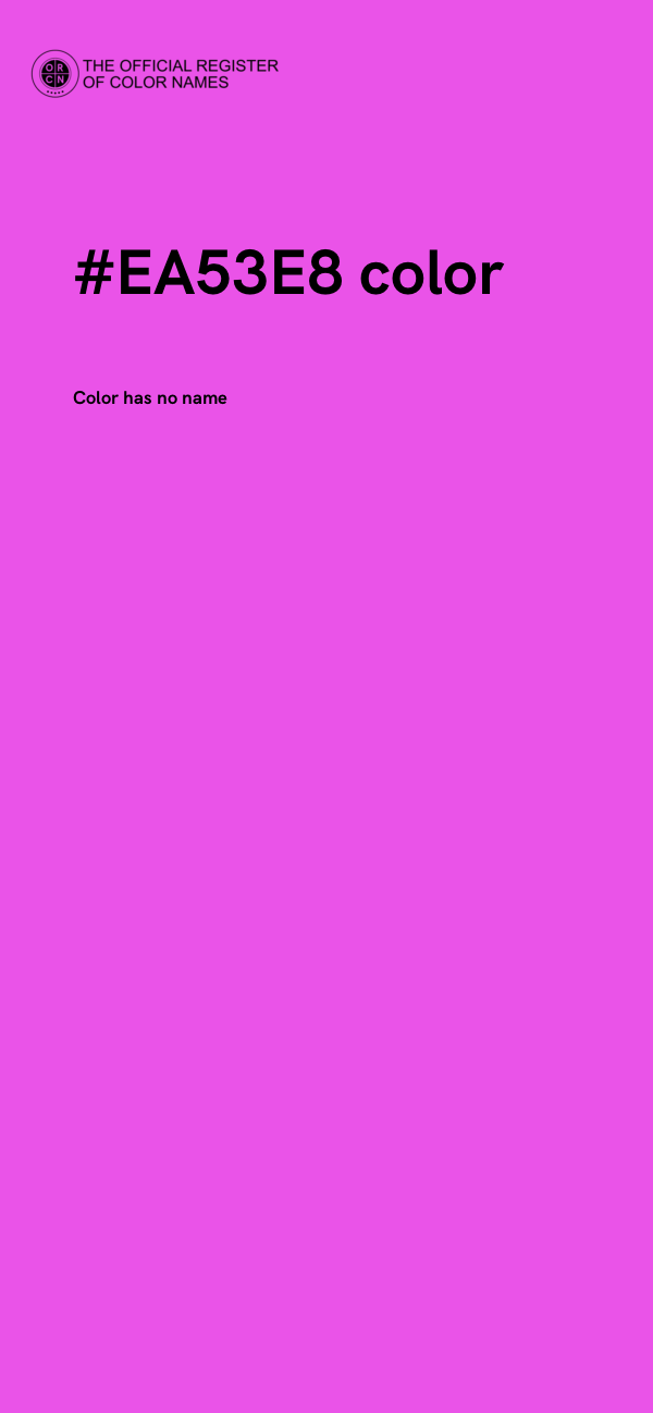 #EA53E8 color image