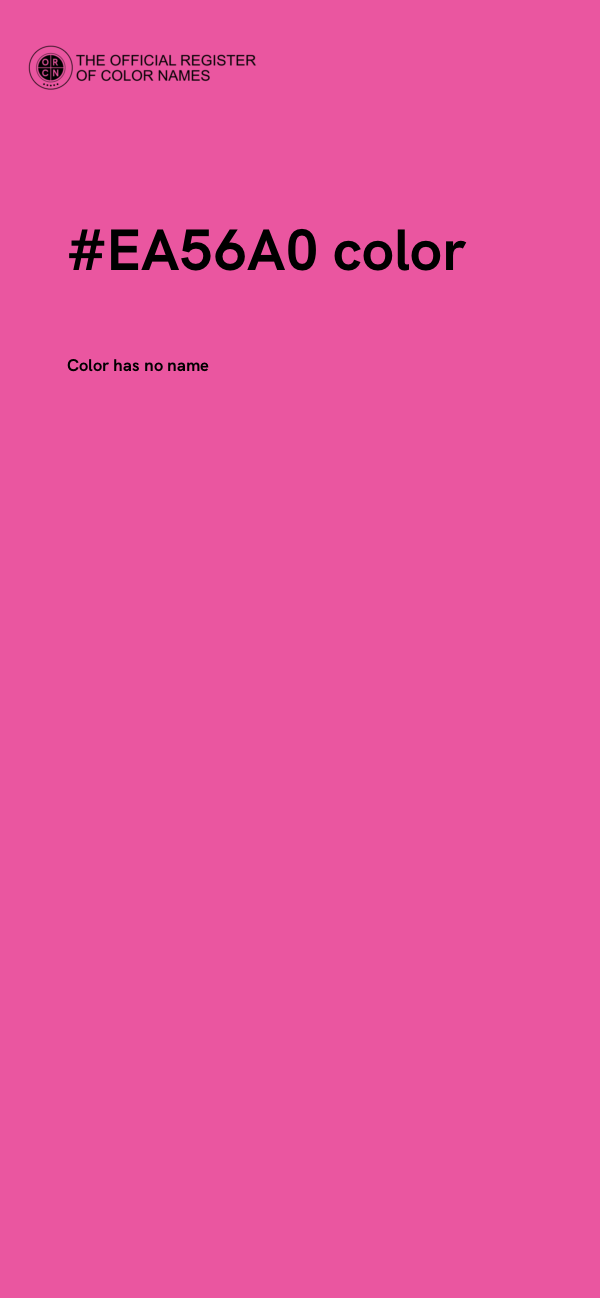 #EA56A0 color image