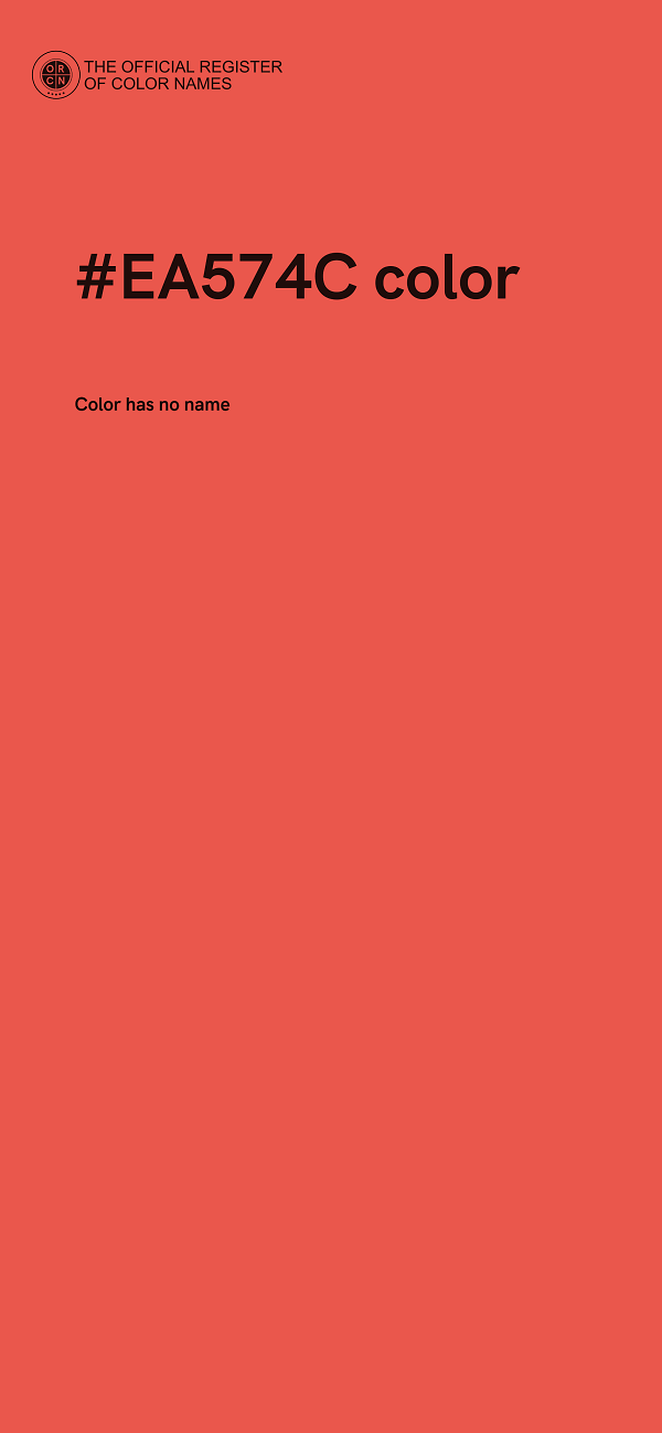 #EA574C color image