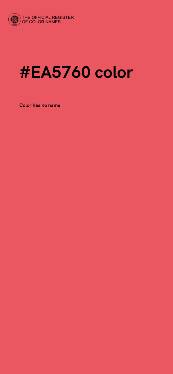 #EA5760 color image