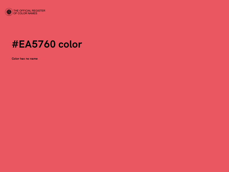 #EA5760 color image
