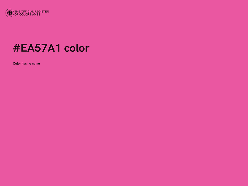 #EA57A1 color image