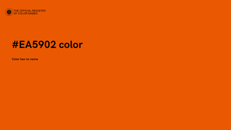 #EA5902 color image