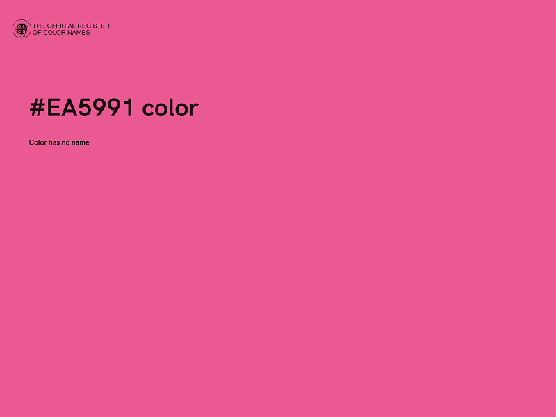 #EA5991 color image