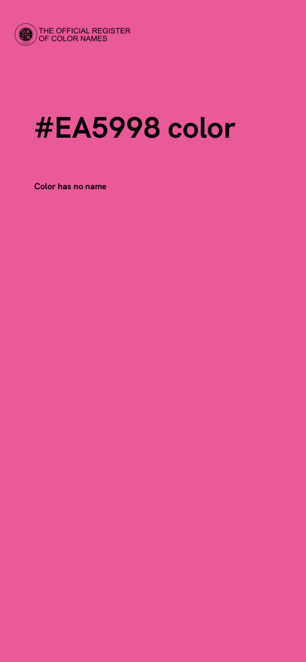 #EA5998 color image