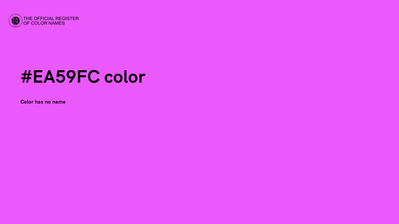 #EA59FC color image