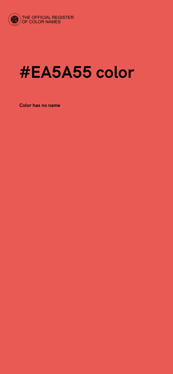 #EA5A55 color image