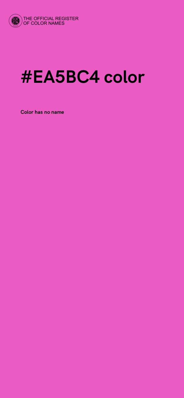 #EA5BC4 color image