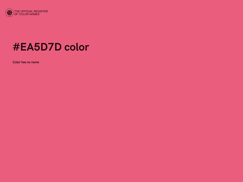 #EA5D7D color image