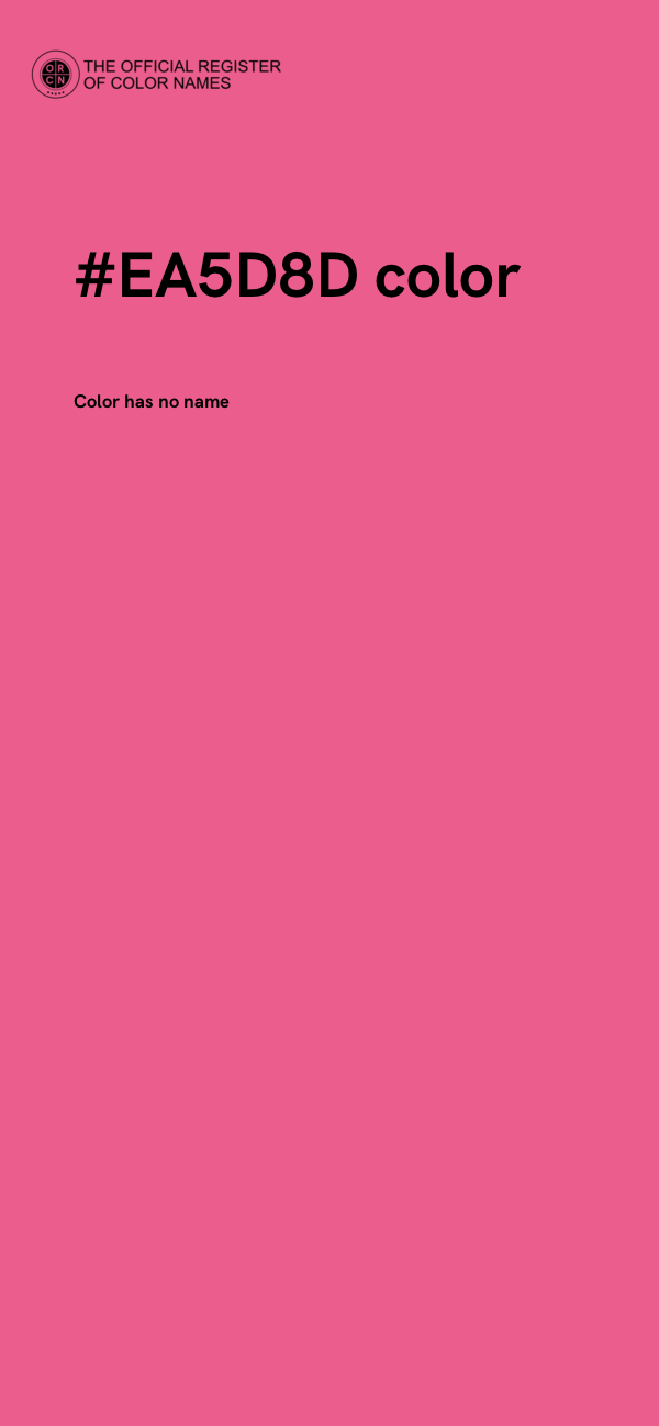#EA5D8D color image