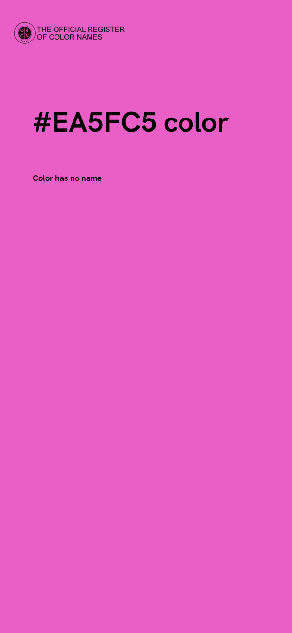 #EA5FC5 color image